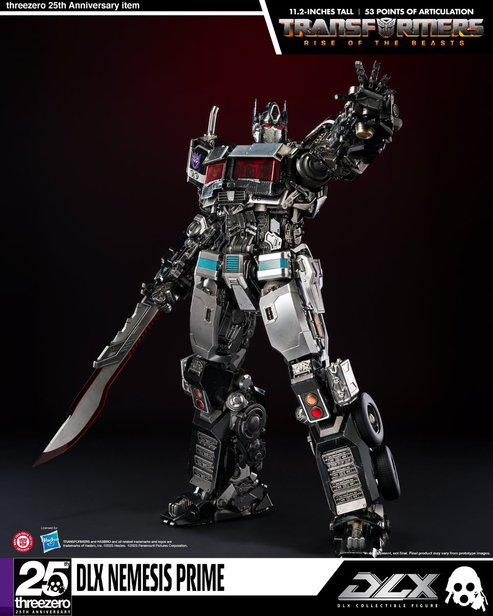 threezeroHK's tweet image. 【Announcing the DLX Nemesis Prime!】
threezero presents the evil Decepticon DLX Nemesis Prime, a dark mirror of Optimus Prime from "Transformers: Rise of the Beasts."
DLX Nemesis Prime will be available for pre-order at ACGHK 2025 starting from July 25, 2025! Limited to 100…