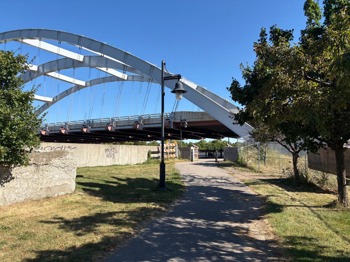 ROCcycling's tweet image. Huzzah! The trails under the Freddy Sue Bridge are now open on both sides of the river, and the detour has been removed.