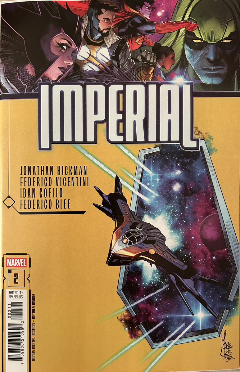 comicsmiz's tweet image. #Imperial #2 by Jonathan Hickman, @FredVice_Art & @IbanCoello. 2 assassinations by a Wakandan soldier leads to an all out war: Every Galactic government vs The Intergalactic Empire of Wakanda. This is the all action issue that has a few surprises in it. Recommend.