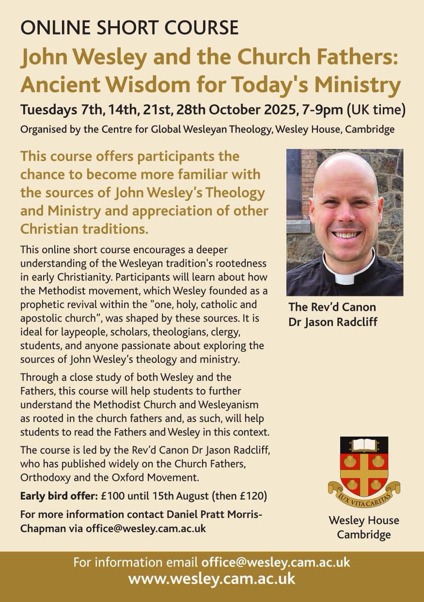 Short course coming soon at Wesley House. Register your interest now.