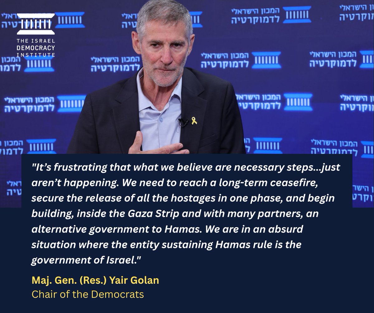 At IDI's conference, Yair Golan, Chair of the Democrats Party and former IDF Deputy Chief of Staff, argues the government is passing up the chance to take straightforward steps that would address some of Israel's greatest security challenges today. Watch the livestream (in