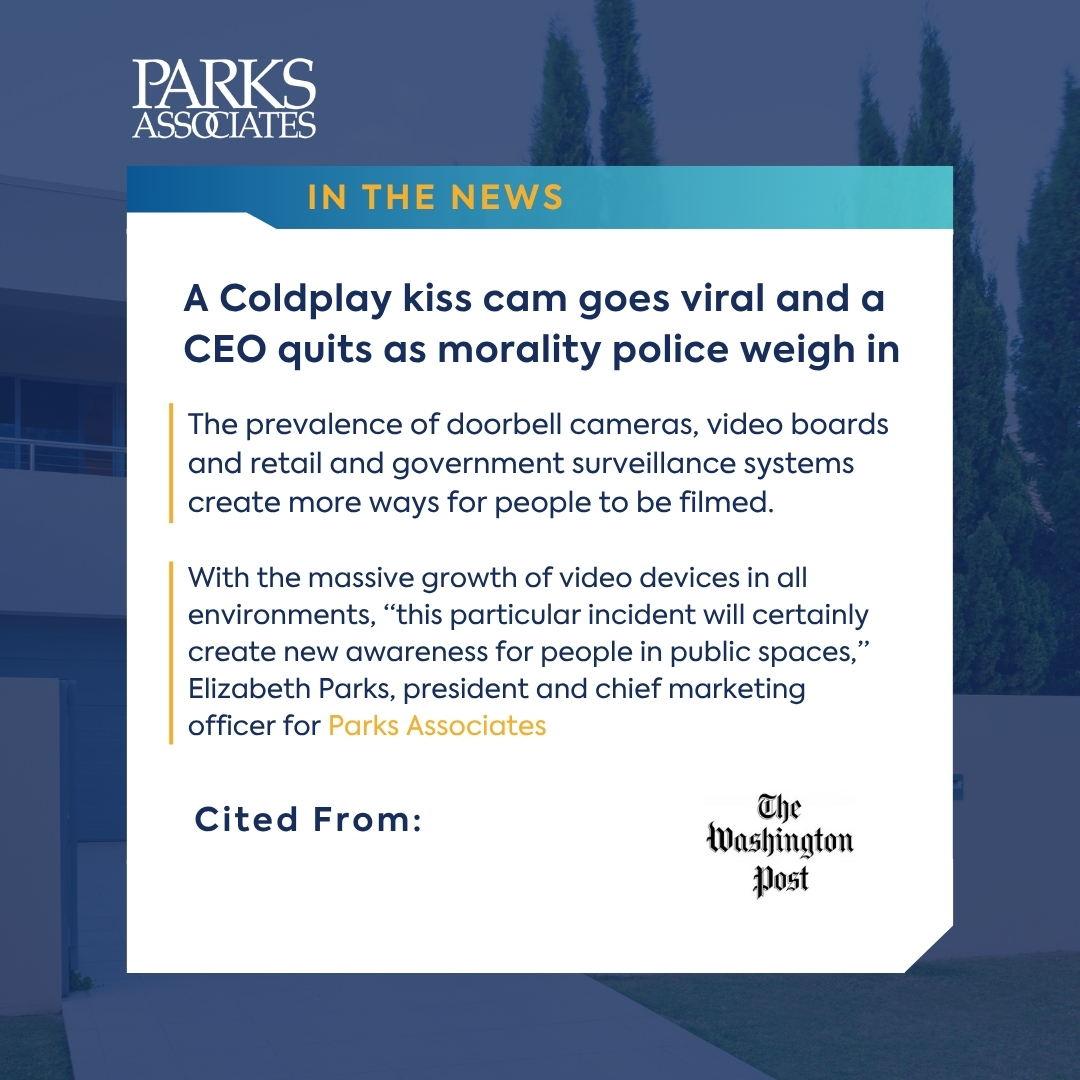 Parks Associates (@parksassociates) on Twitter photo 📢 We were cited in a <a href="/washingtonpost/">The Washington Post</a> article about the rise of constant public surveillance and shaming culture by <a href="/Tatum_Hunter_/">Tatum Hunter</a>!🎥👀
đź”—Read more: tinyurl.com/34ewdjvs
#parksdata #ParksAssociates #ConsumerInsights #Privacy #PublicSpaces #TechPolicy 📢 We were cited in a <a href="/washingtonpost/">The Washington Post</a> article about the rise of constant public surveillance and shaming culture by <a href="/Tatum_Hunter_/">Tatum Hunter</a>!🎥👀
đź”—Read more: tinyurl.com/34ewdjvs
#parksdata #ParksAssociates #ConsumerInsights #Privacy #PublicSpaces #TechPolicy