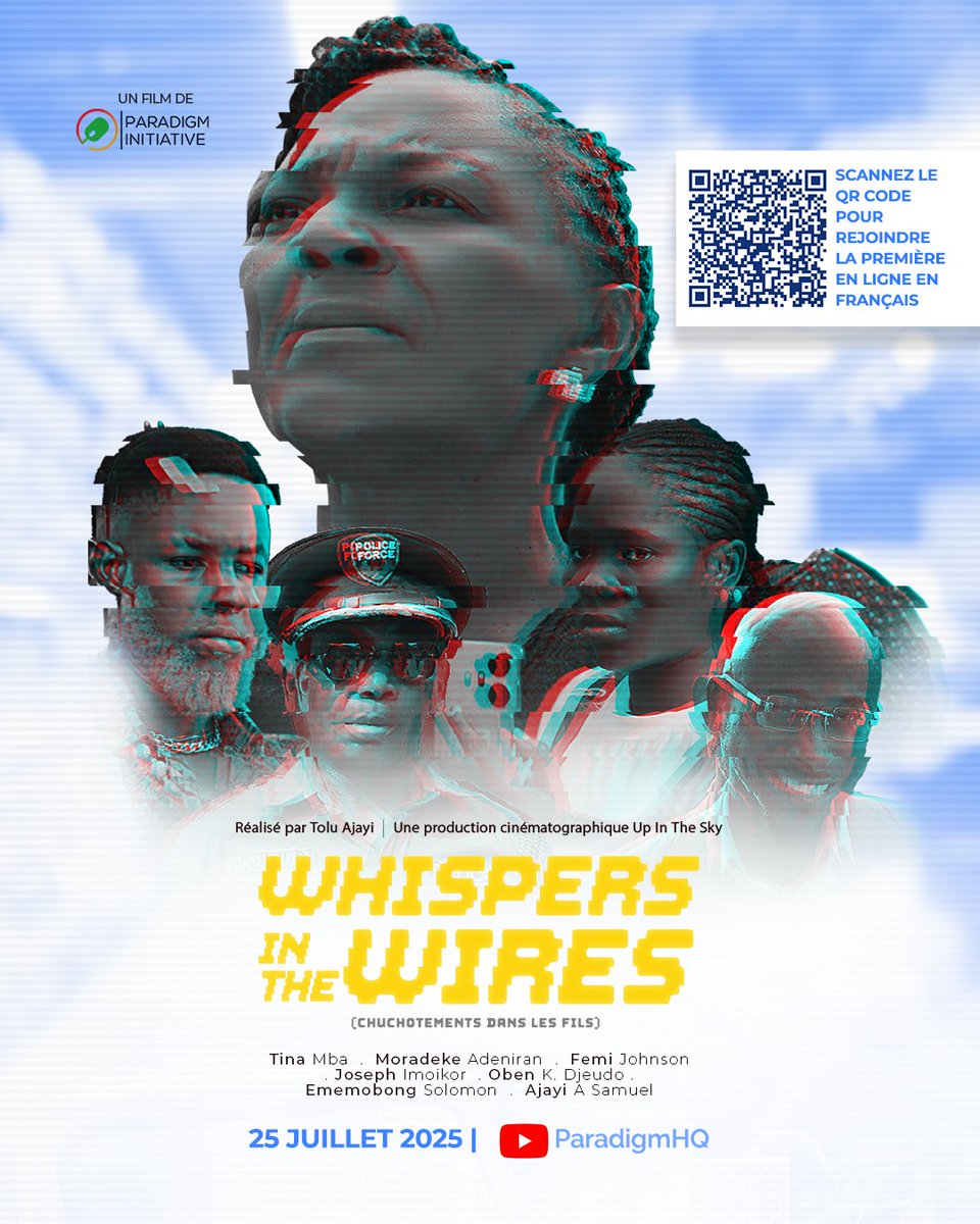 ParadigmHQ's tweet image. Bienvenue à Mpaka, une ville imaginaire où les langues et les cultures se croisent pour défendre nos droits.
Rencontrez Mama Bibi, l’héroïne inattendue. Ex-infirmière, aujourd’hui figure de résistance contre l’injustice numérique.
🎬 Whispers in the Wires vous transporte dans…