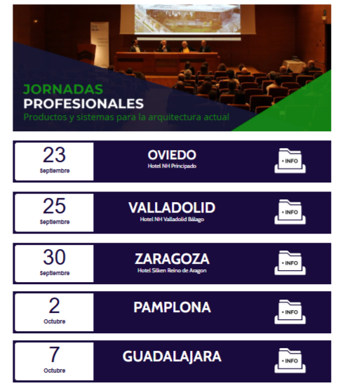 Vuelven nuestras Jornadas de Arquitectura y Construcción en septiembre 🗓️ ¡Consulta las fechas y reserva tu plaza!

👉 f.mtr.cool/xlfvkathgr

#construccion #arquitectura #JornadasProfesionales