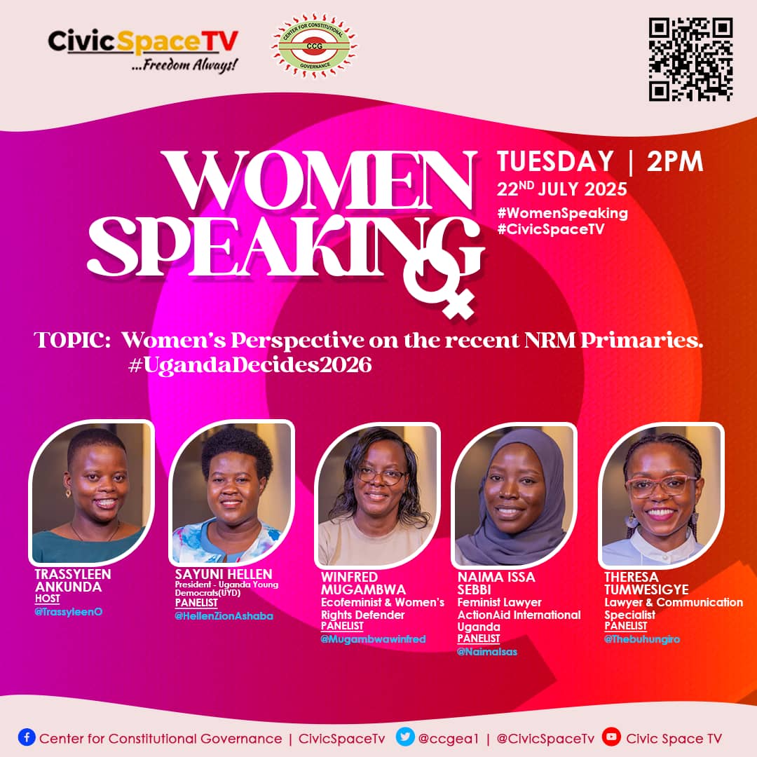 okadapausimon's tweet image. Join us at 2:00 PM for an in-depth conversation on the NRM Party Primaries. Our host @Trassyleen0 and esteemed panelists , @MugambwaWinfred, @thebuhungiro, @NaimaIsas, and @HellenZionAshaba will share their insights and analysis.
Showing on youtu.be/gMCleqvgU_8?si…