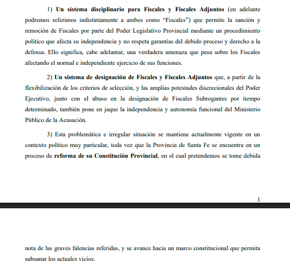 Convención: la Asociación de Fiscales de Santa Fe se sumó al debate y recurrió a la ONU por mayor independencia. "No hay justicia libre desde 2017 cuando la Legislatura se quedó con el poder disciplinario. Hay un sistema perverso", dice Viviana O'Connell en <a href="/Cadena3_Rosario/">Cadena 3 Rosario</a>.