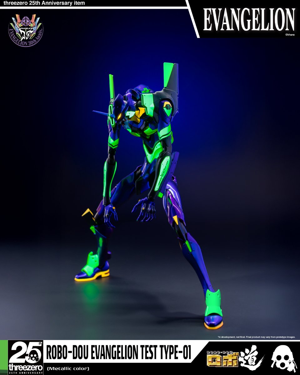threezeroHK's tweet image. 【Announcing the ROBO-DOU Evangelion Test Type-01 (Metallic color)!】
To celebrate the 30th anniversary of the Neon Genesis Evangelion series and the 25th anniversary of threezero, threezero proudly presents the ROBO-DOU Evangelion Test Type-01 (Metallic color) to commemorate…