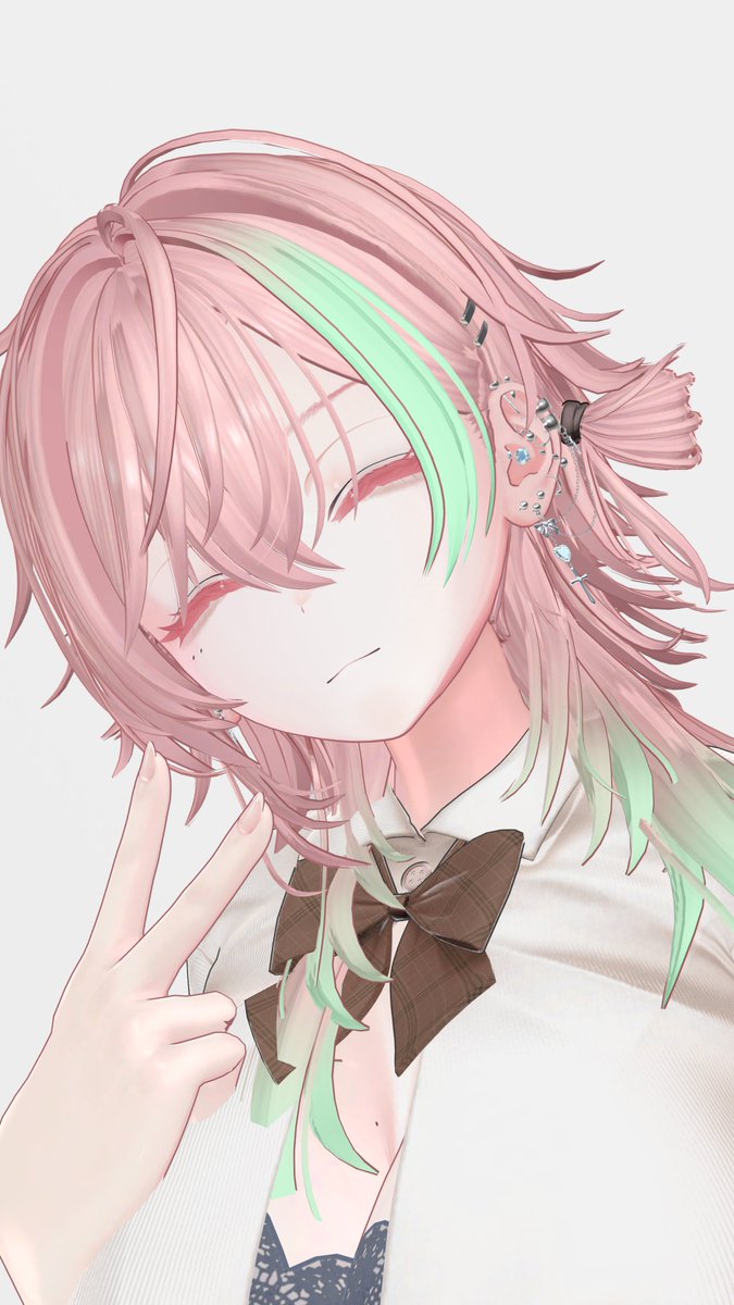 RT企画でいただいたピアス可愛くて愛用してます!　#AW_Laden_ #shinano #Shinano3D #しなの #しなの3D #VRChat