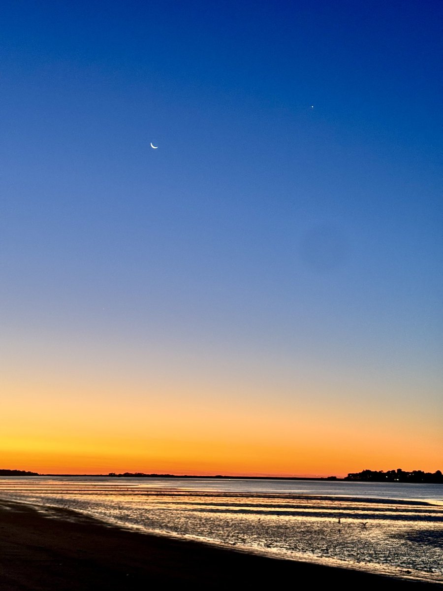 DanielleMurr's tweet image. Easiest way to make me a little late for work is to toss the moon and Venus up over the sunrise. @Met_CindyFitz