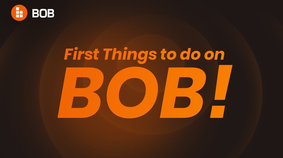 Build_on_BOB_NG's tweet image. 🟠 First thing to do on BOB!!
@build_on_bob is the first hybrid ZK-chain combining Bitcoin’s security with Ethereum Defi innovation.
Here’s a quick guide to getting started on BOB:
1️⃣ Connect an EVM- compatible wallet, like MetaMask or Rabby, & bridge BTC or ETH to BOB via…