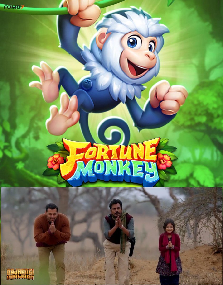 ASocial698566's tweet photo. 🐵✨ Even Bajrangi &amp; Munni started worshipping after seeing Fortune Monkey!
 Luck, laughs, and jackpots – only on FOMO7! 🎮💰🙌

#FOMO7 #FortuneMonkey #BajrangiVibes #GamingLuck #MonkeyMadness #FOMO7Magic #MunniApproves #PlayAndPray #LuckyFeels #BollywoodXGaming https://t.co/oV2Il6tscj