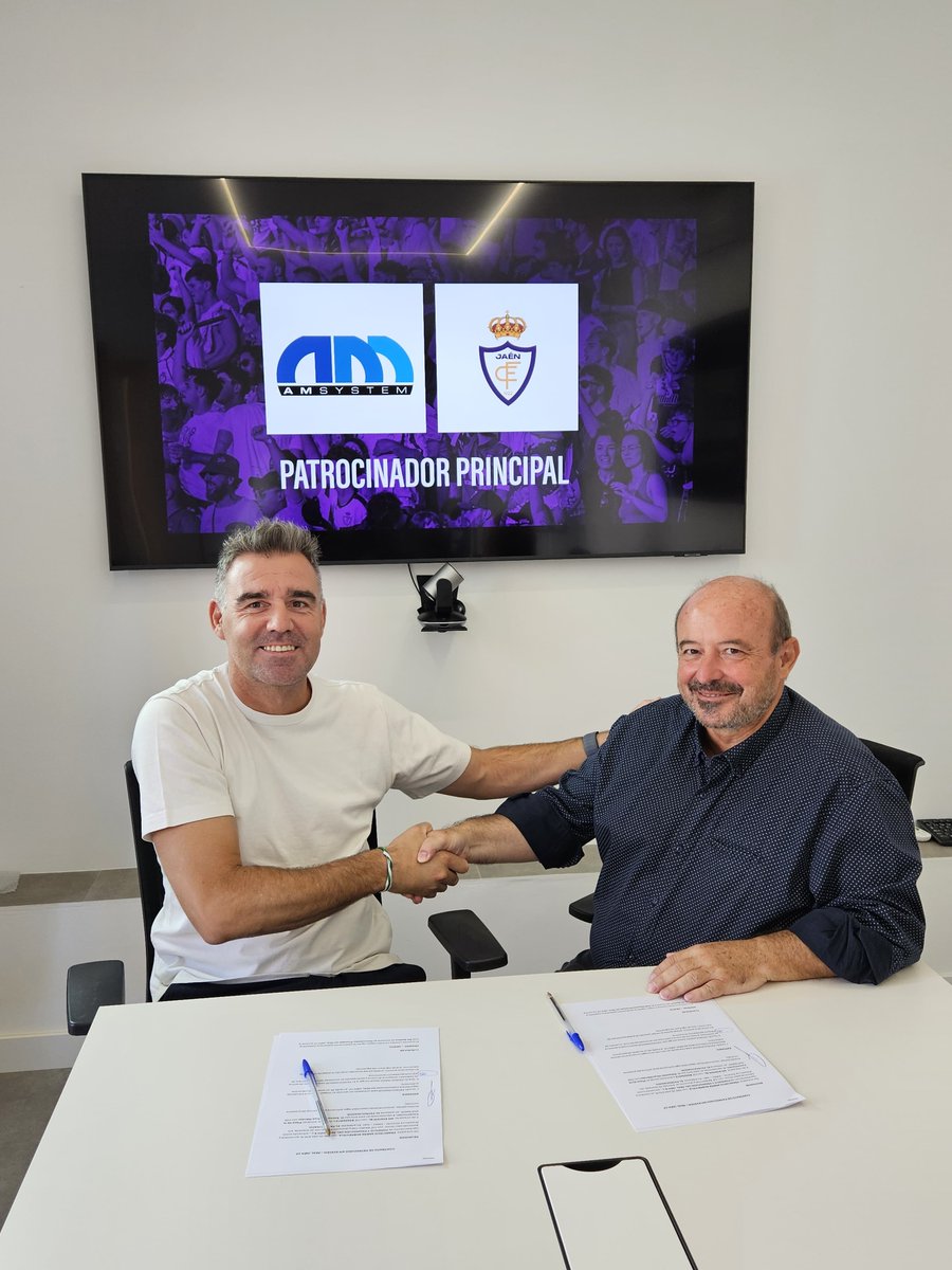 RealJaenCF's tweet image. 𝗣𝗔𝗧𝗥𝗢𝗖𝗜𝗡𝗔𝗗𝗢𝗥 𝗣𝗥𝗜𝗡𝗖𝗜𝗣𝗔𝗟 |
🫂 𝗔𝗠 𝗦𝘆𝘀𝘁𝗲𝗺 renueva como patrocinador principal del Real Jaén CF tras el ascenso a 𝗦𝗲𝗴𝘂𝗻𝗱𝗮 𝗥𝗙𝗘𝗙 🤍
💼 Una alianza estratégica basada en el esfuerzo, la superación y el compromiso con Jaén. 𝗟𝗮…