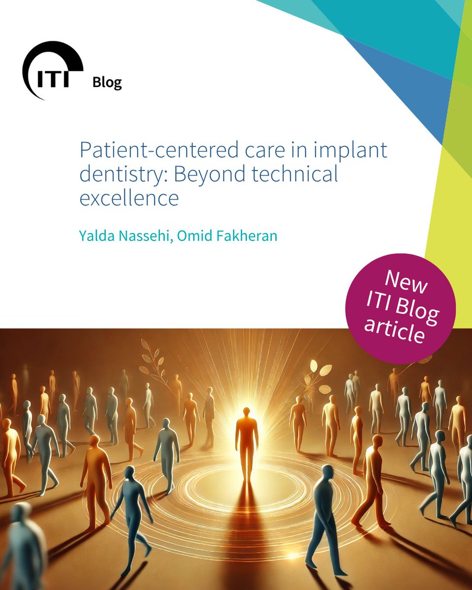 Healthcare has evolved from clinicians making decisions for patients to true shared decision-making. In implant dentistry, this shift is crucial.
Read the full article by Yalda Nassehi and Omid Fakheran on the ITI blog 👉 bit.ly/44bBjbl