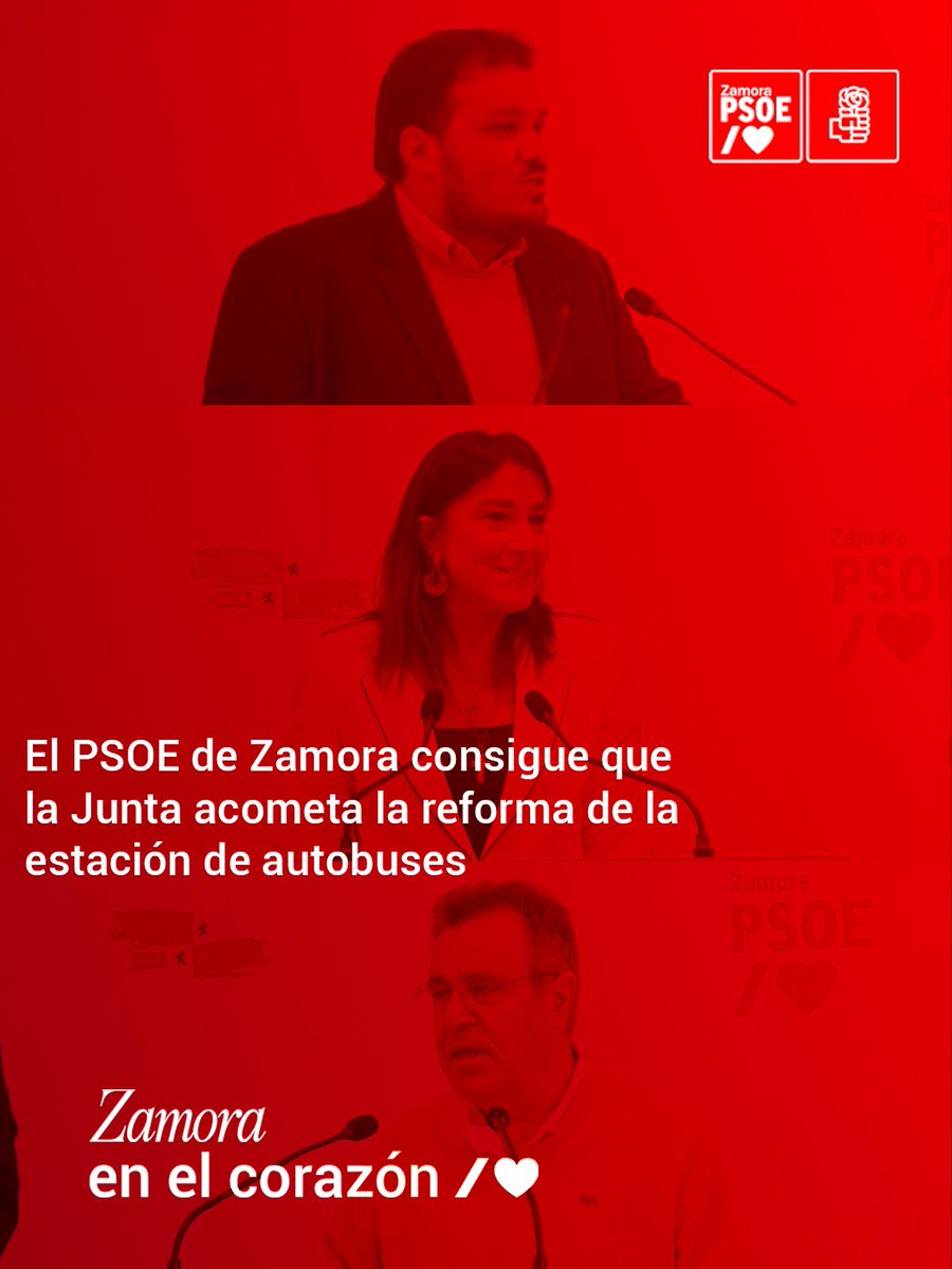 PSOE_Zamora's tweet image. 🌹 El PSOE de Zamora consigue que la Junta acometa la reforma de la estación de autobuses
❤️ Este avance se debe al trabajo de los procuradores socialistas zamoranos en las Cortes, quienes consiguieron el apoyo unánime de los grupos parlamentarios para impulsar la rehabilitación