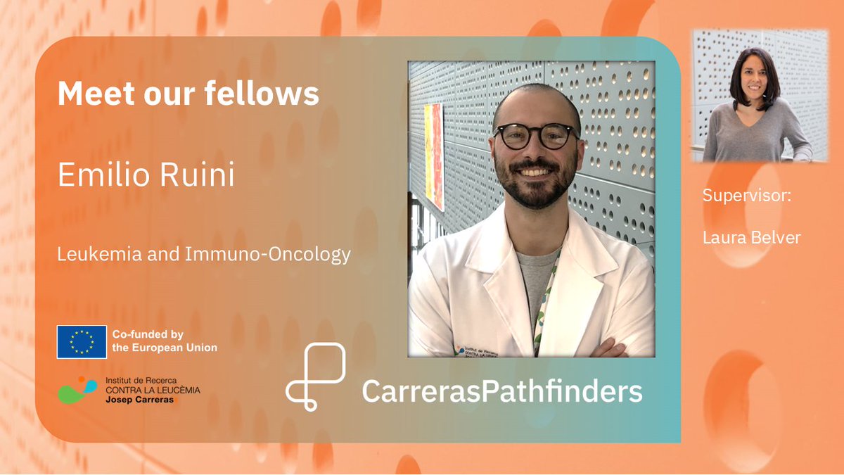 CaPathfinders's tweet image. 📢Meet our Fellows
Emilio Ruini joined #CarrerasPathfinders to pursue his PhD under the supervision of Dr Laura Belver at @CarrerasIJC.
👨🔬Learn about Emilio at carreraspathfinders.eu/doctoral-candi…
and 🔬his project at carreraspathfinders.eu/projects/dc9/
@MSCActions #bloodcancers #phd