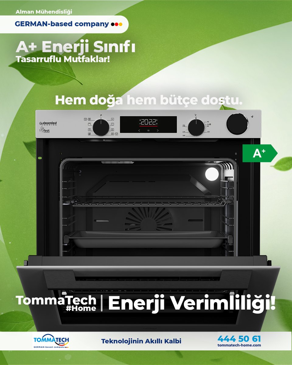 A+ Enerji Sınıfı Tasarruflu Mutfaklar

Hem doğa hem bütçe dostu.

☎️444 50 61 | tommatech-home.com
📨bilgi@tommatech-home.com

#TommaTechHome #tommatechfırın #tommatechankastre #eniyiankastre #ankastre #ankastrefırın #teknoloji #üretim