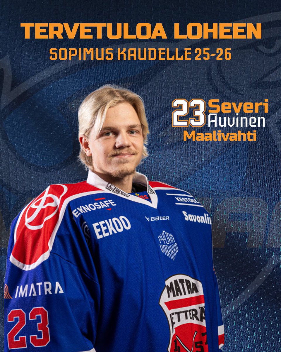 Tervetuloa Vantaalle Severi Auvinen!🔥

📝Sopimusuutiseen: kiekko-vantaa.fi/ajankohtaista/…

#KVantaa #Mestisfi #LohiMäärää