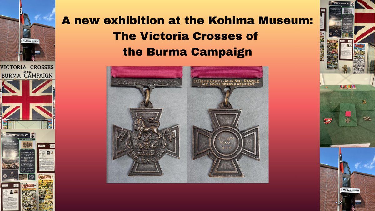 KohimaEdTrust's tweet image. A new exhibition has opened at the Kohima Museum in York. A fascinating display, telling the story of 20 Victoria Crosses, including the VC awarded posthumously to Captain John Niel Randle - one of two VCs awarded at the Battle of Kohima in 1944.
kohimaeducationaltrust.net/news-and-event…