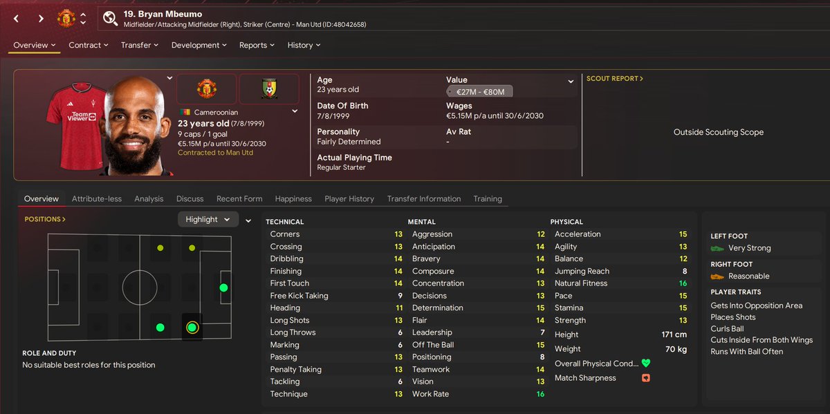📣 After a large period of negotiatons &amp; speculation, Bryan Mbeumo joined Man Utd from Brentford 

➡️ Find him among thousands other transfers happening in this transfer window on fmtransferupdate.com