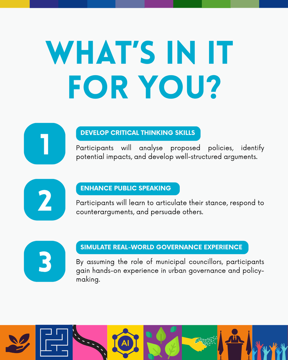 Prajafoundation's tweet image. Draft inclusive, ethical, and innovative policies that harness AI to optimise urban infrastructure, streamline civic services, and improve real-time responsiveness to community needs. Join the debate and shape your city's future!
Click here to register: tinyurl.com/mv5feyfe