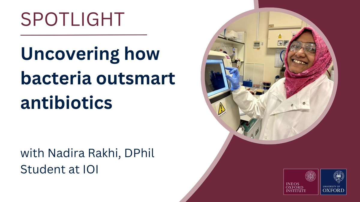 Ineos Oxford Institute for Antimicrobial Research (@ineosoxford) on Twitter photo How do bacteria resist “last resort” antibiotics like tigecycline?
IOI DPhil student and Commonwealth scholar Nadira Rakhi uncovers the genetic tricks bacteria use and how we might stop them.
👉 Read more:
ineosoxford.ox.ac.uk/news/uncoverin…
#AMR <a href="/OxfordChemistry/">Oxford Chemistry</a> <a href="/OxfordBiology/">Oxford Biology</a> How do bacteria resist “last resort” antibiotics like tigecycline?
IOI DPhil student and Commonwealth scholar Nadira Rakhi uncovers the genetic tricks bacteria use and how we might stop them.
👉 Read more:
ineosoxford.ox.ac.uk/news/uncoverin…
#AMR <a href="/OxfordChemistry/">Oxford Chemistry</a> <a href="/OxfordBiology/">Oxford Biology</a>