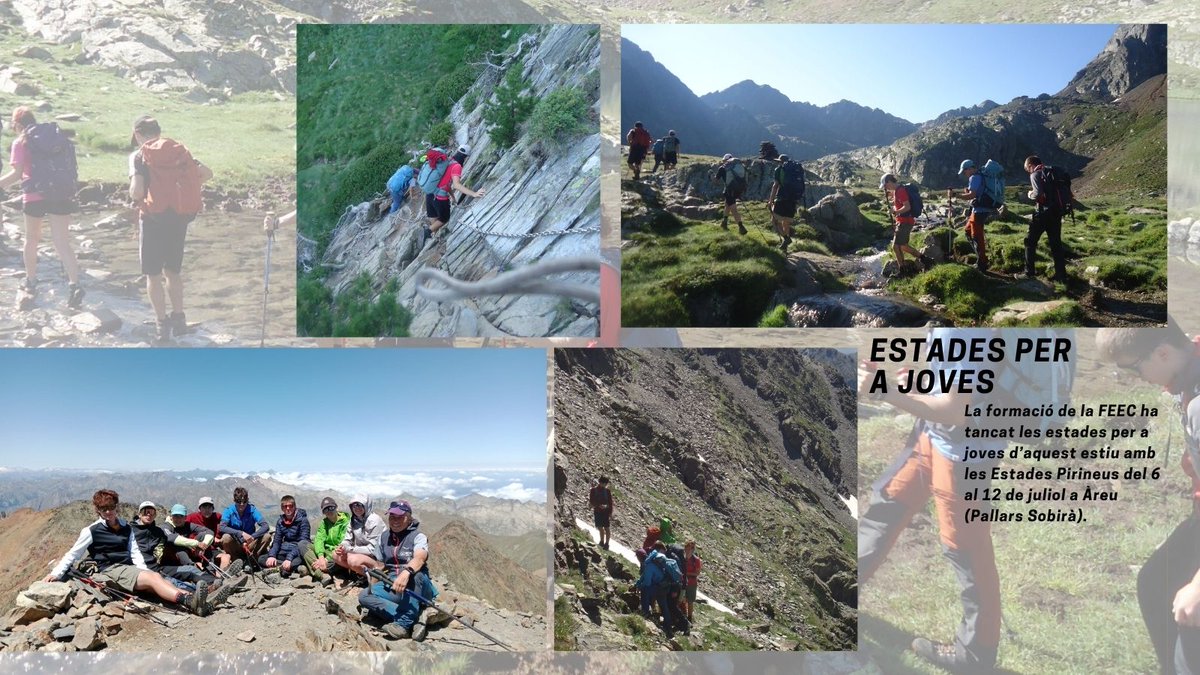 FEEC_cat's tweet image. 🥾⛰️ La formació de la #FEEC tanca les estades per a joves d'aquest estiu.
Les Estades Pirineus han proposat una travessa pel Parc Natural de l'Alt Pirineu entre el 6 i el 12 de juliol.
🔗tuit.cat/Mi51U
#sentlamuntanya #sommuntanya #somformació