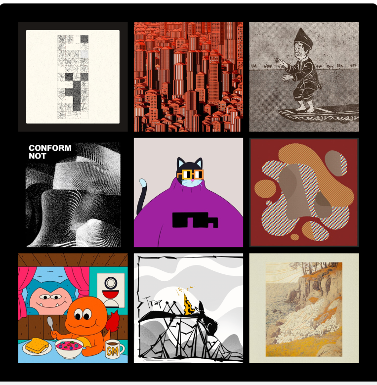 awva_design's tweet image. My Top 9 on @rodeodotclub for the last few days! @BitTubeOrigin , @idflood, @Nookamoto_ , @YedaiArt , @vanillaskyNFT , @nftaverse , @sukisukidoodle , @harmonywrennn , and @intersect_NFT