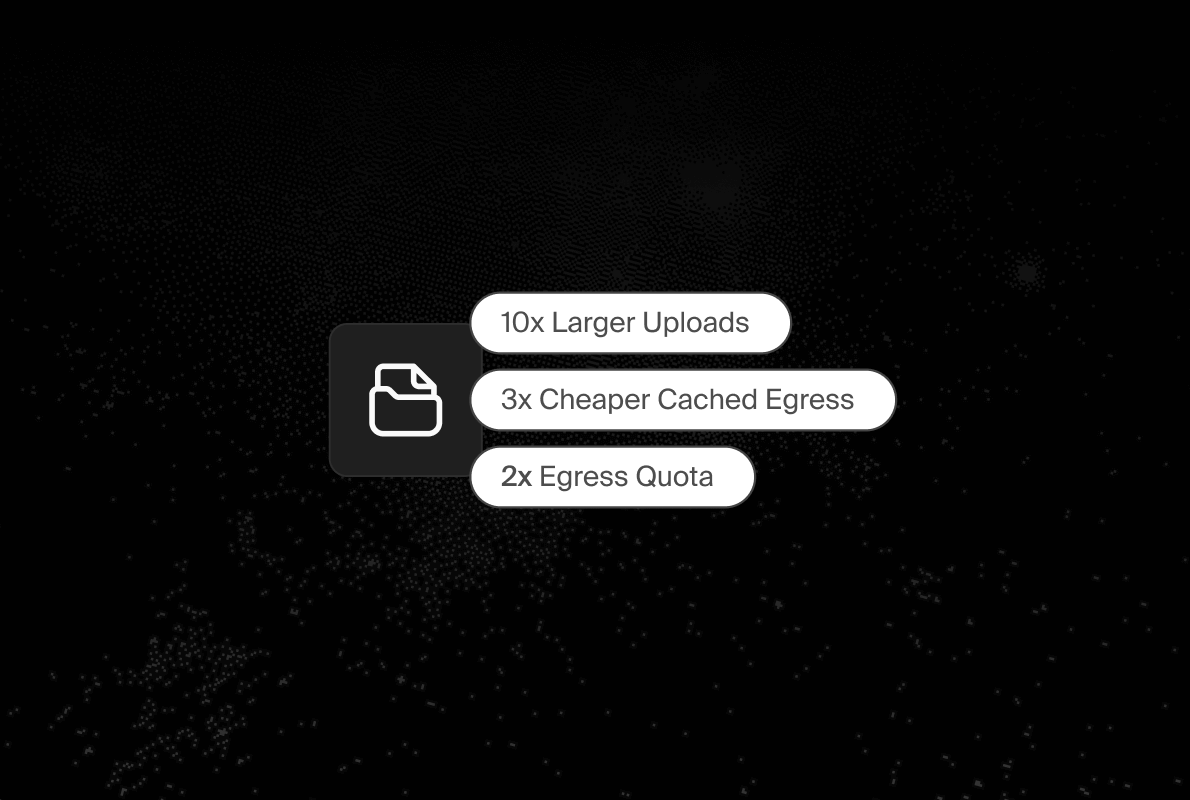 dshukertjr's tweet image. Supabase Storage got cheaper since last week!
- Cache hit is charged at $0.03/GB, down from $0.09/GB
- Free plans get 5 GB of cached egress in addition to 5 GB of uncached egress
- All paid plans get 250 GB of cached egress and 250 GB of uncached egress, bundled in