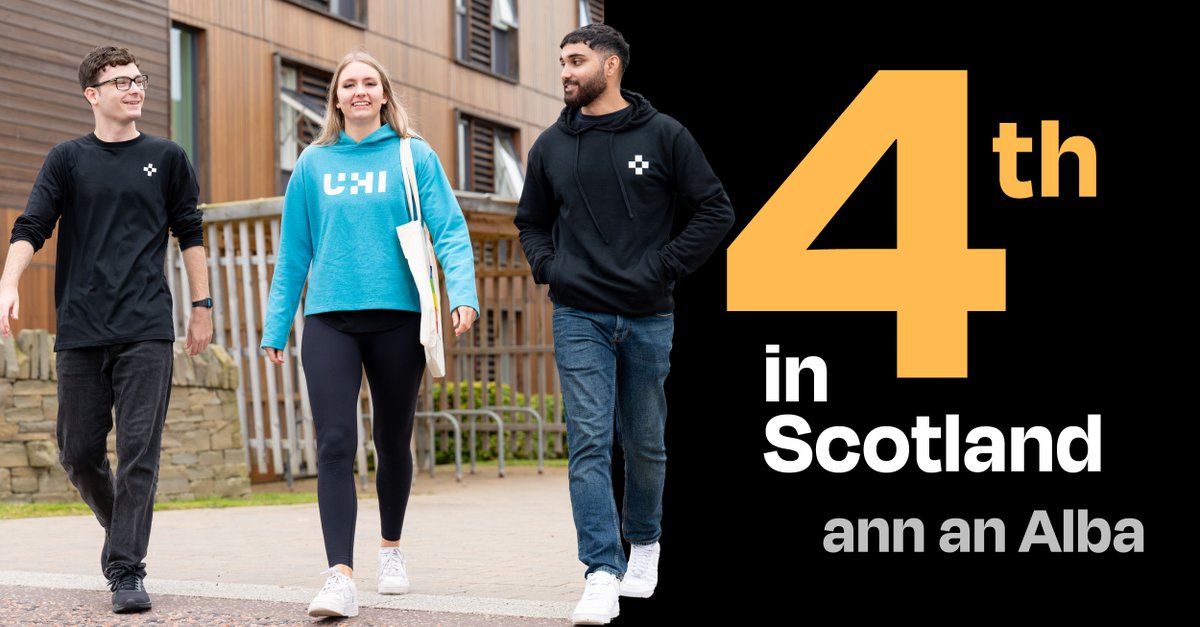 INS_UHI's tweet image. Just catching up on news after a break.... @ThinkUHI 4th in Scotland for student satisfaction ➕ We’re celebrating our best-ever results in the 2025 National Student Survey.
tinyurl.com/5ydvv7hh
#ThinkUHI #NSS #Gaelic