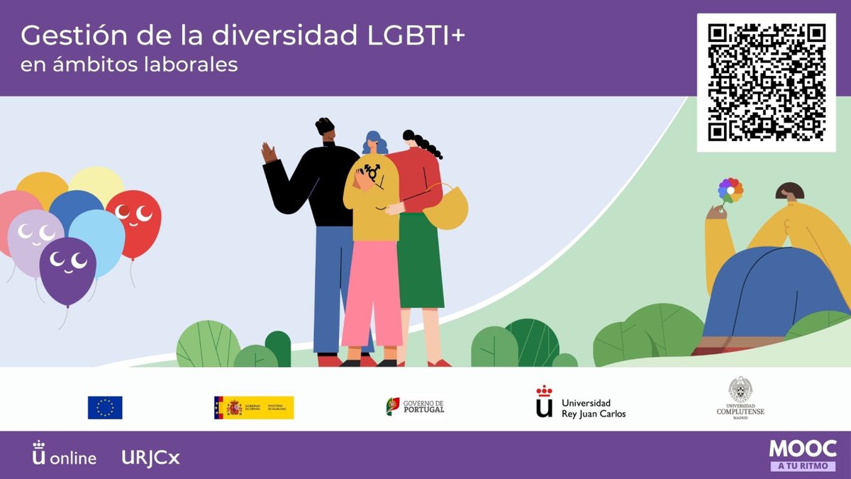 🎓 ¡Ya disponible la 2ª edición del curso online Gestión de la Diversidad LGBTI+ en ámbitos laborales! 🌈
🆓 Gratuito y certificado oficial
📅 Avanza a tu ritmo este verano
🎥 Inicio oficial en sep con actividades en directo
👉 Inscríbete: urjcx.urjc.es/courses/gestio…
#MOOCADIM #LGBTI