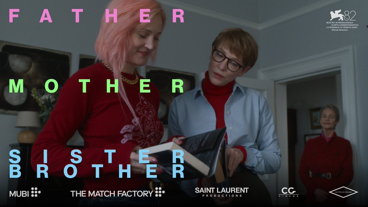 TheFilmStage's tweet image. The first images from Jim Jarmusch's 'Father Mother Sister Brother,' world premiering at Venice 2025.
Explore the full lineup: thefilmstage.com/venice-film-fe…
