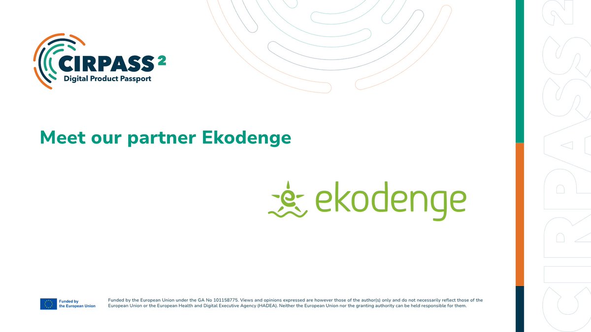 📣 Meet <a href="/ekodengeas/">Ekodenge</a>, CIRPASS-2 partner supporting the setup of circular-data.org, a free, open-access ecosystem, launched by EU-funded project for organisations shaping the future of Digital Product Passports &amp; the Digital Circular Economy ♻️ #dpp

🔗cirpass2.eu/who-we-are/