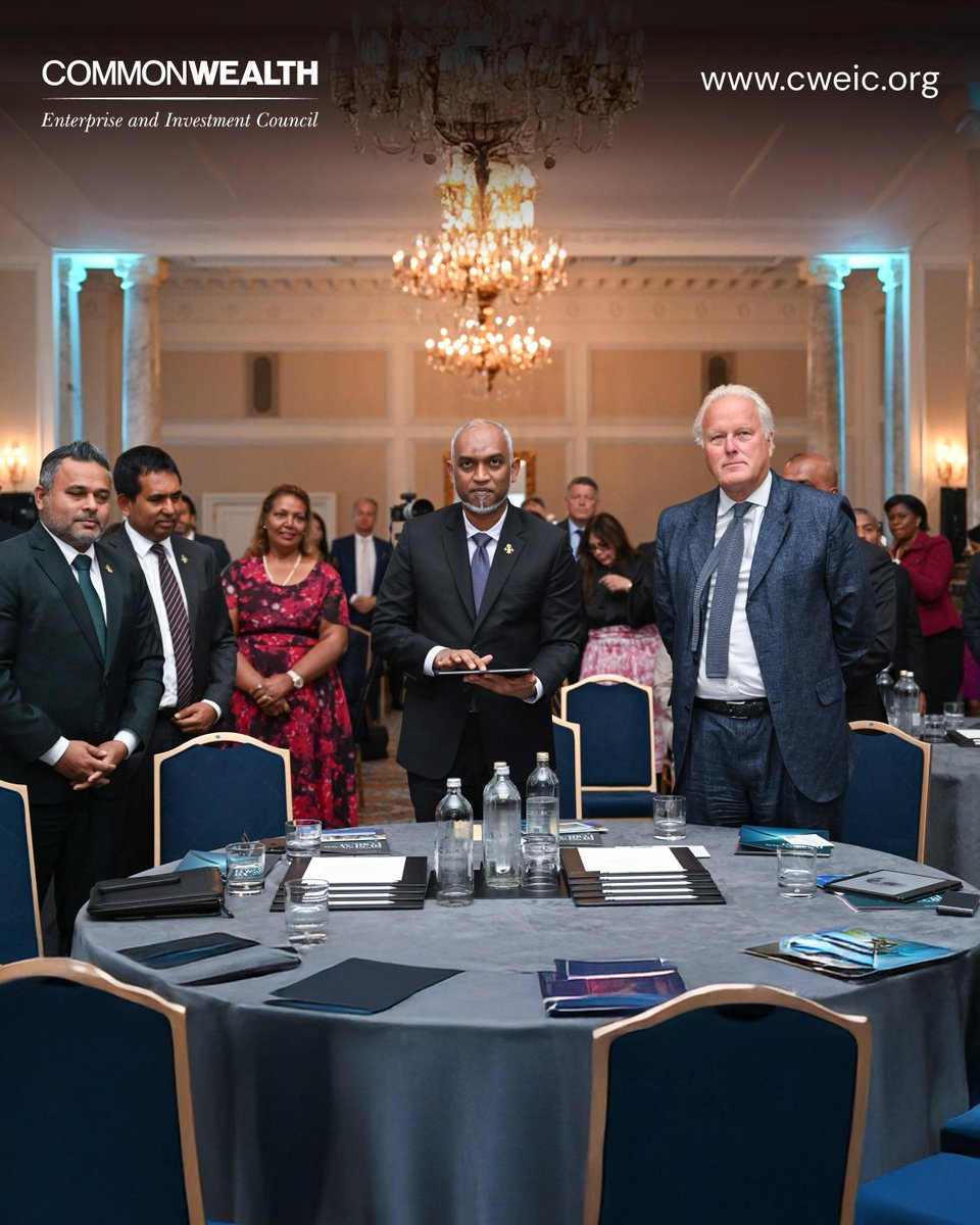 CWEIC was pleased to support the Maldives–UK Business Forum in London, hosted by the Government of the Maldives and attended by our Strategic Partners and the Commonwealth business community.

Read more via
cweic.org/maldives-uk-bu…

#CWEIC #Commonwealth