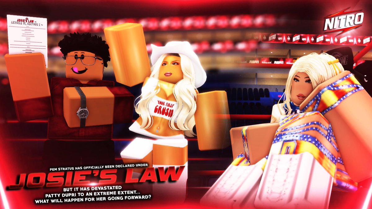 THE LAW IS THE LAW! 💯

Tomorrow on Wednesday Night Nitro, <a href="/pemstratuscom/">PEM Stratus</a> is in the BUILDING.

After scoring a victory via Josie Law Rules, she made a mockery of <a href="/patpantheress/">patty</a> and embarrassed her in-front of a sold out Nitro crowd.

Ahead of Nitro, what could this mean for the