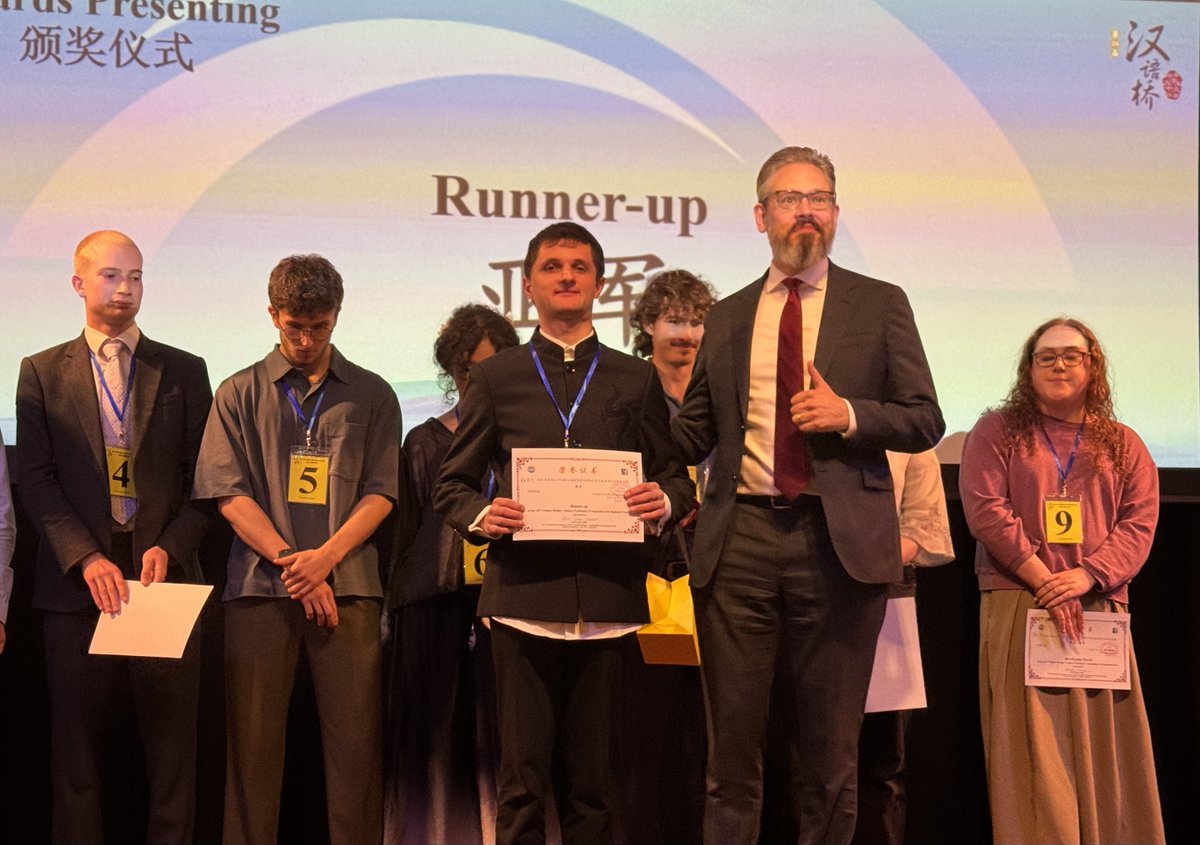 Cardiff Confucius Institute (@cuconfucius) on Twitter photo Our school and university students achieved impressive results in this year's 'Chinese Bridge' competitions. Congratulations to students and staff!
cardiff.ac.uk/news/view/2926ā¦
<a href="/garth_olwg/">Ysgol Garth Olwg</a> @eirias <a href="/cardiffmlang/">Modern Languages</a> <a href="/cardiffuni/">Cardiff University</a> <a href="/CSCJES/">Central South Consortium</a> @GwEGogleddCymru @ConfuciusBangor Our school and university students achieved impressive results in this year's 'Chinese Bridge' competitions. Congratulations to students and staff!
cardiff.ac.uk/news/view/2926ā¦
<a href="/garth_olwg/">Ysgol Garth Olwg</a> @eirias <a href="/cardiffmlang/">Modern Languages</a> <a href="/cardiffuni/">Cardiff University</a> <a href="/CSCJES/">Central South Consortium</a> @GwEGogleddCymru @ConfuciusBangor
