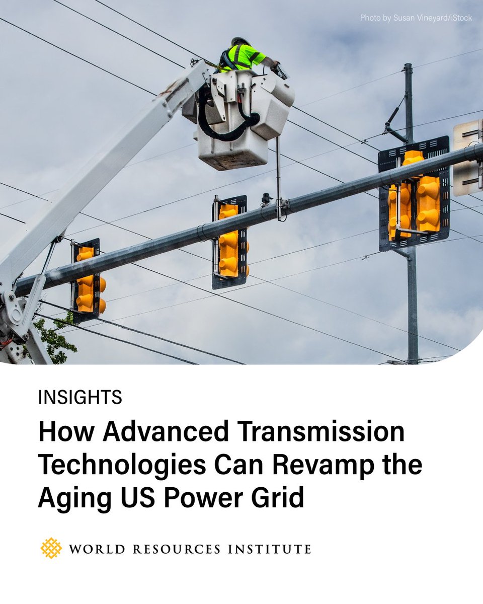 WorldResources's tweet image. 🔌💡70% of the North American power grid is over 50 years old, and it’s being tested in unprecedented ways. Advanced transmission technologies represent the best hope for quickly and cost-effectively reducing the pressure on the U.S. grid.
Learn more about grid solutions:…