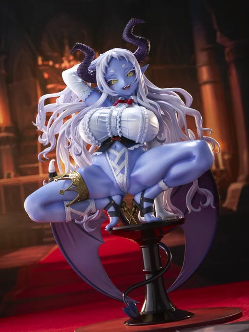 オリジナルキャラの魔王様エル子・ケーニッヒちゃんがフィギュアになりました。 なかなか業界で実現しない青肌フィギュアなので、是非皆さんのお家にも王政を築いて彼女の統治を支えてあげてください。 FANZA通販 東京フィギュア