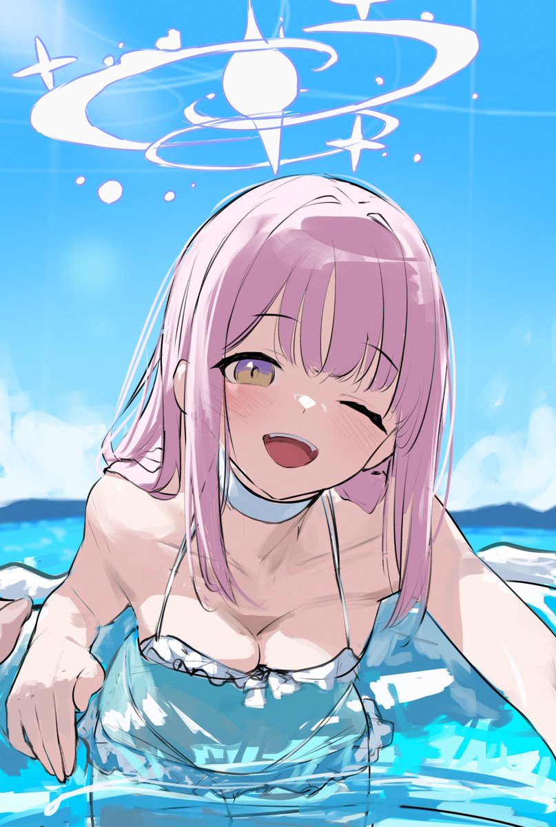 kuchisode's tweet image. 水着ミカ　ラフ