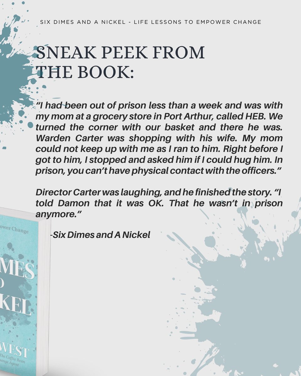 damonwest7's tweet image. He saw the transformation before the world ever heard about the coffee bean.

Meet Director Carter—my former warden, my friend, and one of the most respected leaders in the Texas prison system.

His story is just one of many in Six Dimes and a Nickel.

#SixDimesAndANickel