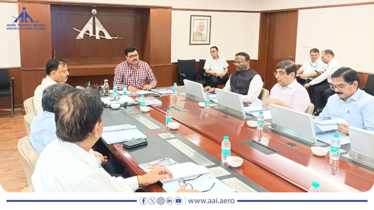 Airports Authority of India (@aai_official) on Twitter photo The 'Annual Review of Traffic at Indian Airports 2024-25’ booklet, published by the Airports Authority of India, was officially unveiled today by Sh. <a href="/vipinkumarIAS/">Vipin Kumar</a>, Chairman, #AAI. This comprehensive publication encapsulates 25 years of historical data and insightful analysis The 'Annual Review of Traffic at Indian Airports 2024-25’ booklet, published by the Airports Authority of India, was officially unveiled today by Sh. <a href="/vipinkumarIAS/">Vipin Kumar</a>, Chairman, #AAI. This comprehensive publication encapsulates 25 years of historical data and insightful analysis