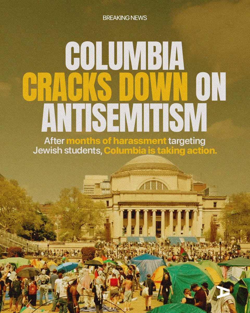 diploact's tweet image. Columbia University, the hub of antisemitism and encampments in NYC, is finally cracking down on antisemitism.
DO you think this will help?
