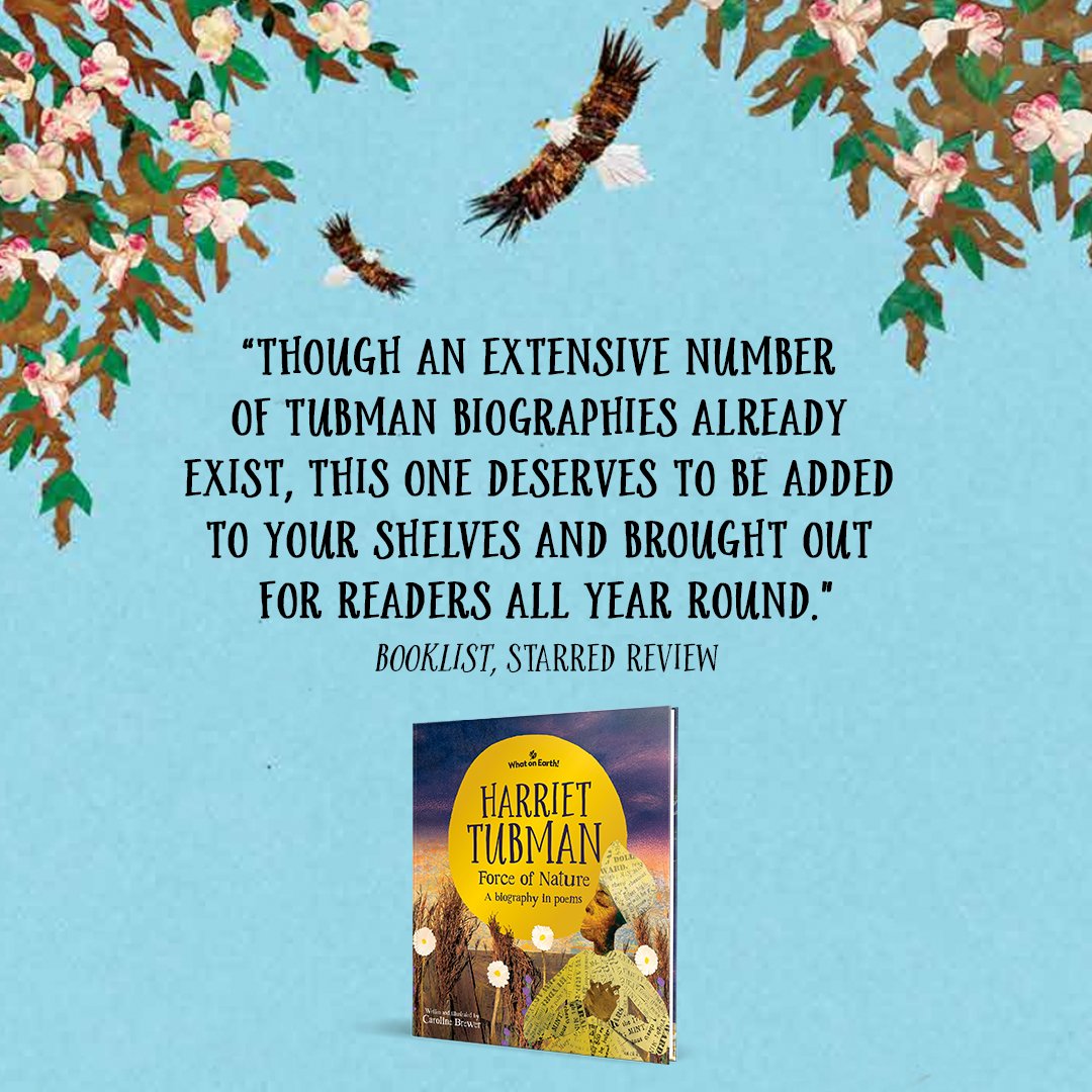 What on Earth! Books (@whatonearthbook) on Twitter photo ⭐️ We're proud to announce that Harriet Tubman, Force of Nature by Caroline Brewer has received starred reviews from <a href="/sljournal/">SchoolLibraryJournal</a> and <a href="/ALA_Booklist/">ALA_Booklist</a> ⭐️
Out this September – pre-order your copy here: whatonearth.pub/3IcJBqH ⭐️ We're proud to announce that Harriet Tubman, Force of Nature by Caroline Brewer has received starred reviews from <a href="/sljournal/">SchoolLibraryJournal</a> and <a href="/ALA_Booklist/">ALA_Booklist</a> ⭐️
Out this September – pre-order your copy here: whatonearth.pub/3IcJBqH