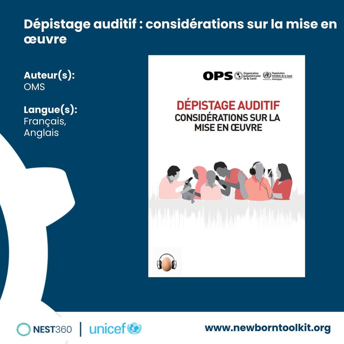 NewbornToolkit's tweet image. Consultez la dernière ressource sur le dépistage auditif.
En savoir plus 👉newborntoolkit.org/fr/tools/depis…