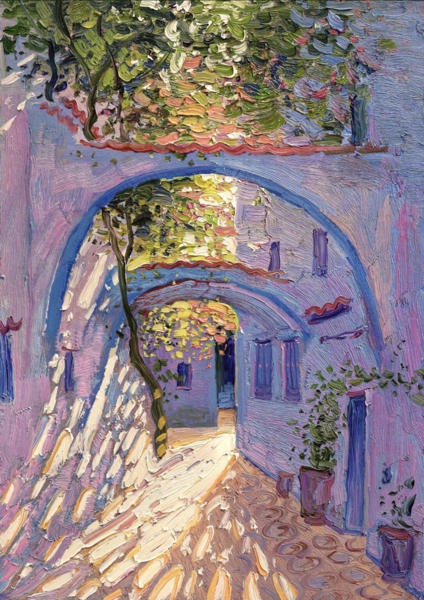 Good afternoon..❤️

'Memories from Maroc'

Oil 🖼 

Sergiu Ciochină  (Moldovan contemporary artist)