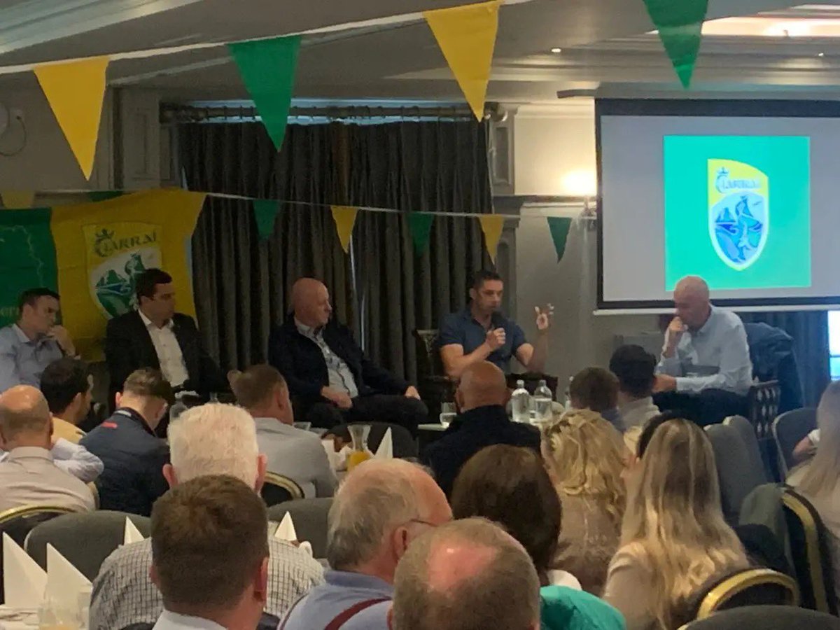 Great turnout in Tralee for the <a href="/Kerry_Official/">Kerry GAA</a> All Ireland Final preview with David Moran, Shane Enright, John Kennedy and Marc O Se 

A few truths, a few lies and some misinformation and a few laughs- all you need really #GAA #Kerry 

See you tomorrow Killarney!