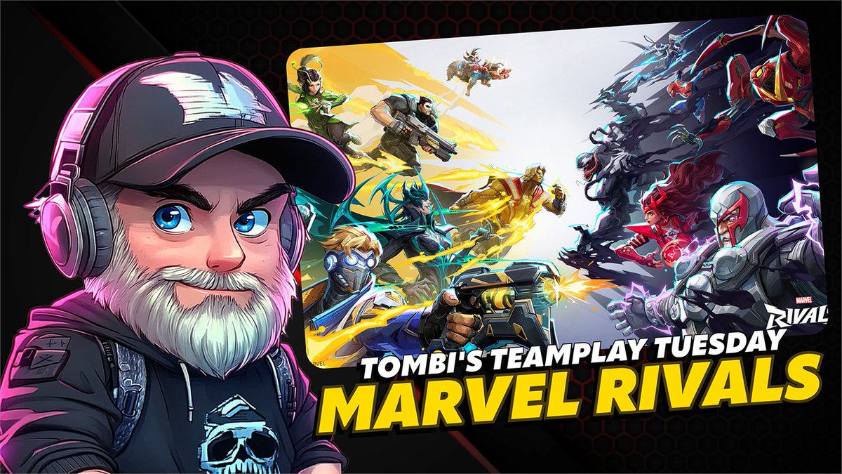 TheRealTombi's tweet image. Its "Teamplay Tuesday" that means Tombi Clips will be coming thick and fast while we play #MarvelRivals!
Dont miss it, come drop by! Clip and Blerps, go go!
🇬🇧20:00 BST |🇺🇸 15:00 EST (GTZ - @UnclePudge_)
@rumblevideo @GamingOnRumble
rumble.com/v6wijhm-july-g…