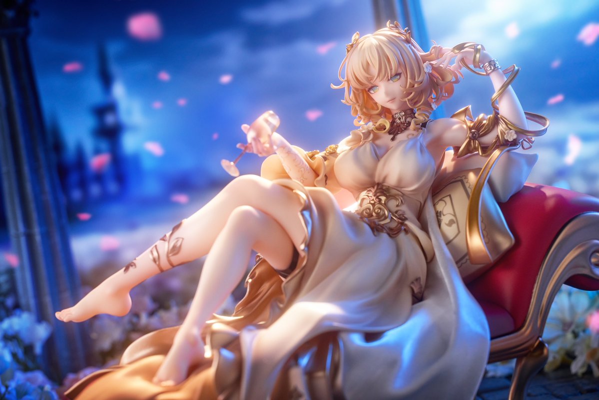 DrDog12's tweet image. 【販売情報】📢
アグライア——金織の憩い 
#WF2025S 参加予定！ 場所は[2-23-01]だよ！
    
原画：三月秋莳
原型：@DrDog12
色塗り見本：@xiedake2024
写真：@Luka__Studio
価格：28,000円 全高約230mm

#崩壊スターレイル #スターレイル #アグライア