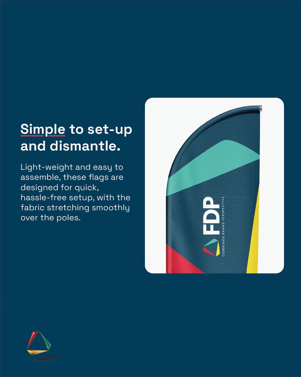 FDP_studio's tweet image. Level up your event branding!
From showcasing your logo to guiding foot traffic and impressing sponsors—custom event flags do it all.
🌟 Professional.
🌟 Eye-catching.
🌟 Easy to set up.

🧭 Be seen. Be remembered.
#EventMarketing #BrandVisibility #EventFlags #CustomFlags