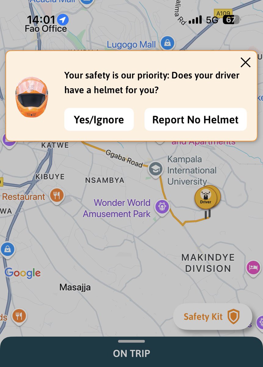 madebyiragaba's tweet image. Naye @SafeBoda yavawa?
Our safety is surely their priority 🥳🥳🥳🥳