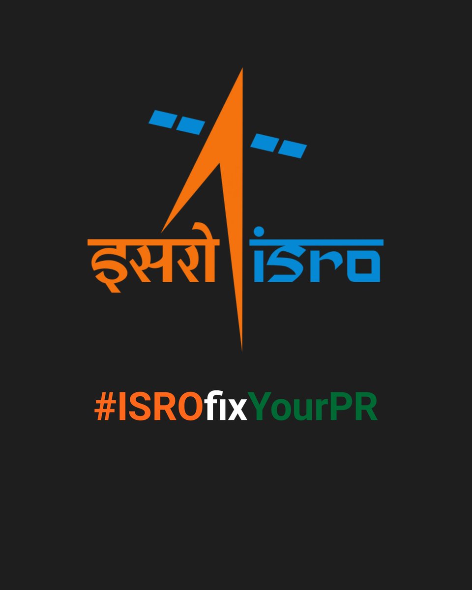 Going through an extremely difficult phase of my life, but that won't stop me from joining the #ISROfixYourPR bandwagon.